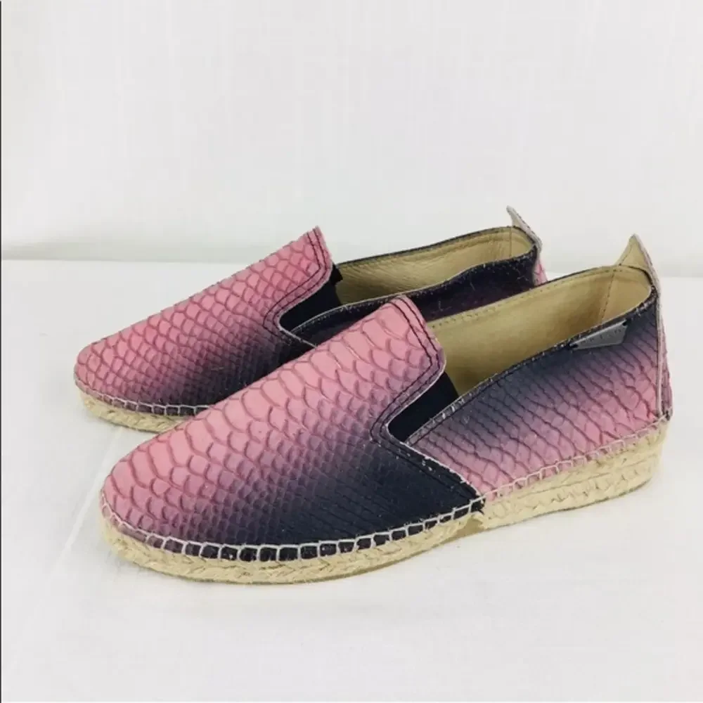 Prism‎ London 39 Espadrilles Faux Snakeskin Shoes